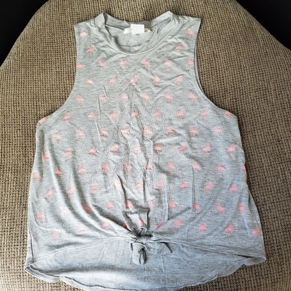Gray Flamingo Tank